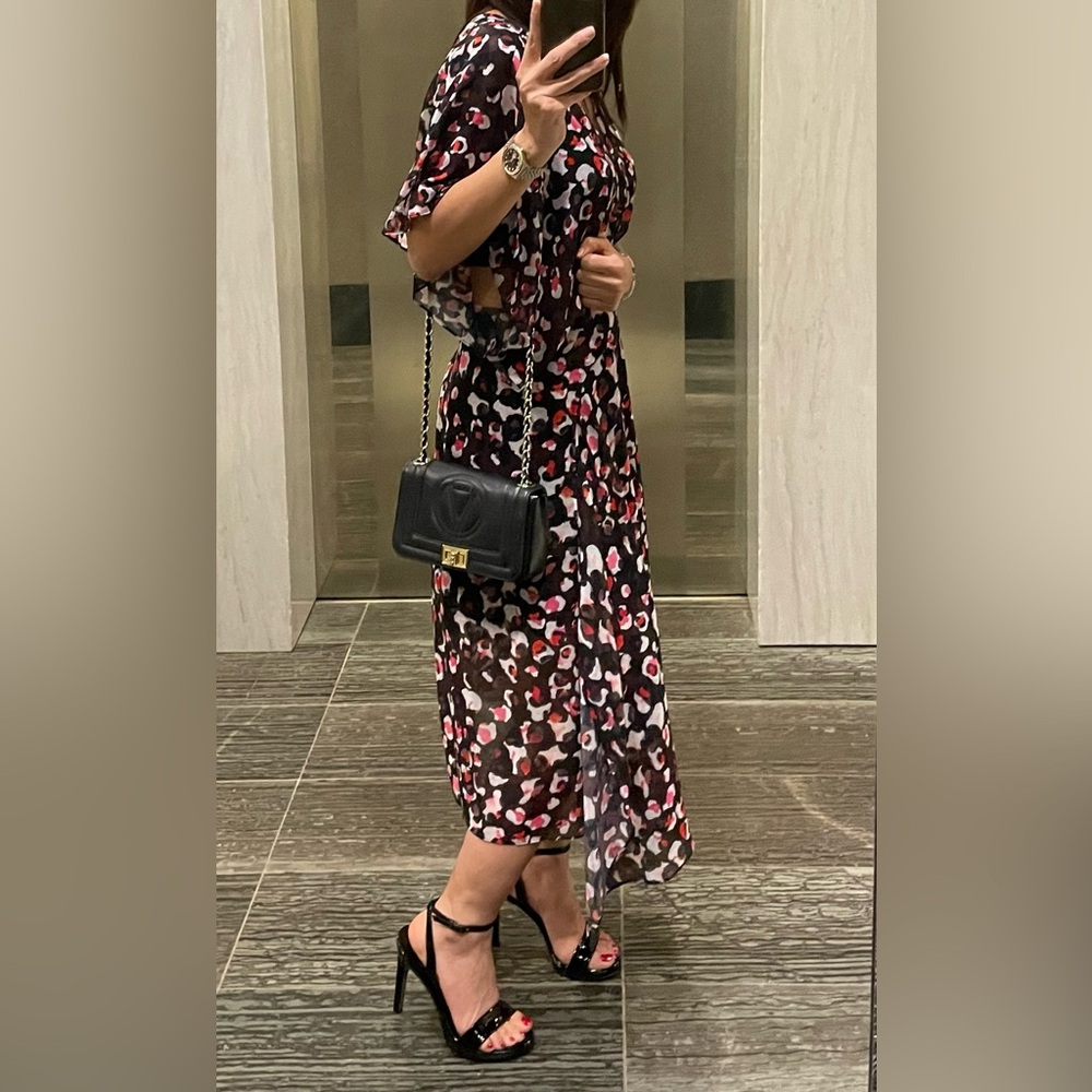 Roman black white pink red dress size 38